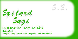 szilard sagi business card